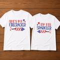 She's My Firecracker I'm His Sparkler Couple 4th Of July T-Shirt