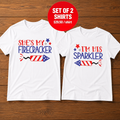 She's My Firecracker I'm His Sparkler Couple 4th Of July T-Shirt