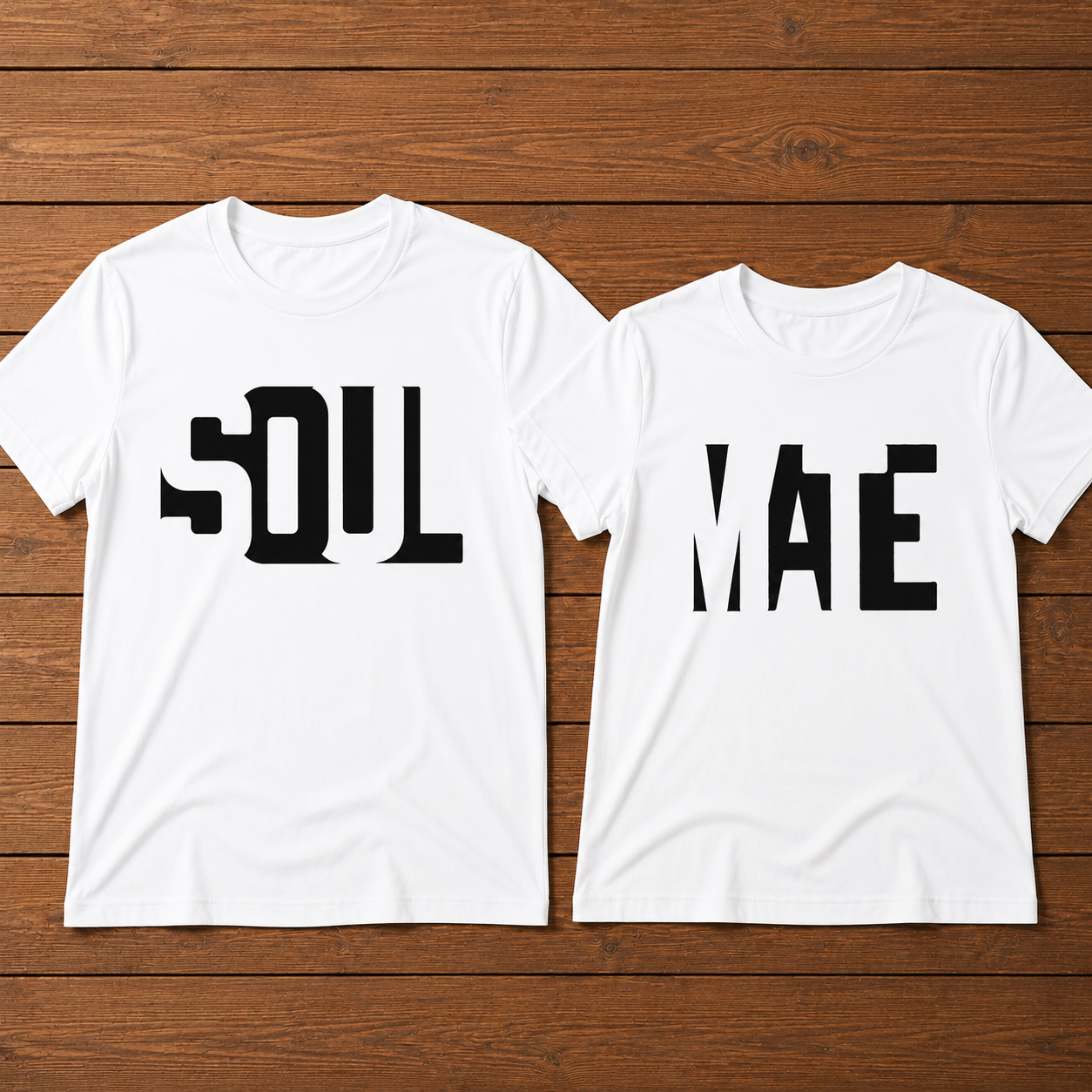 Soul Mate Matching Couples Valentine's Day Gift T-Shirt