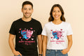 Stitch and Angel Happy Valentine Day Couple T Shirt
