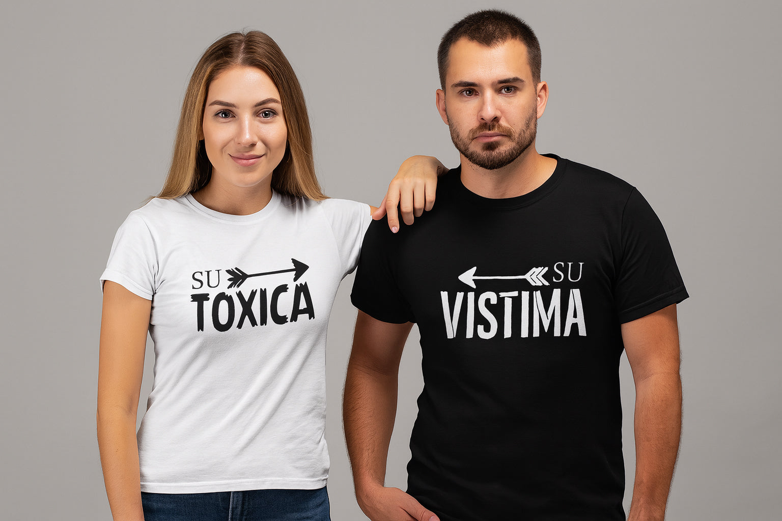 Su Toxica And Su Vistima Couple T Shirt