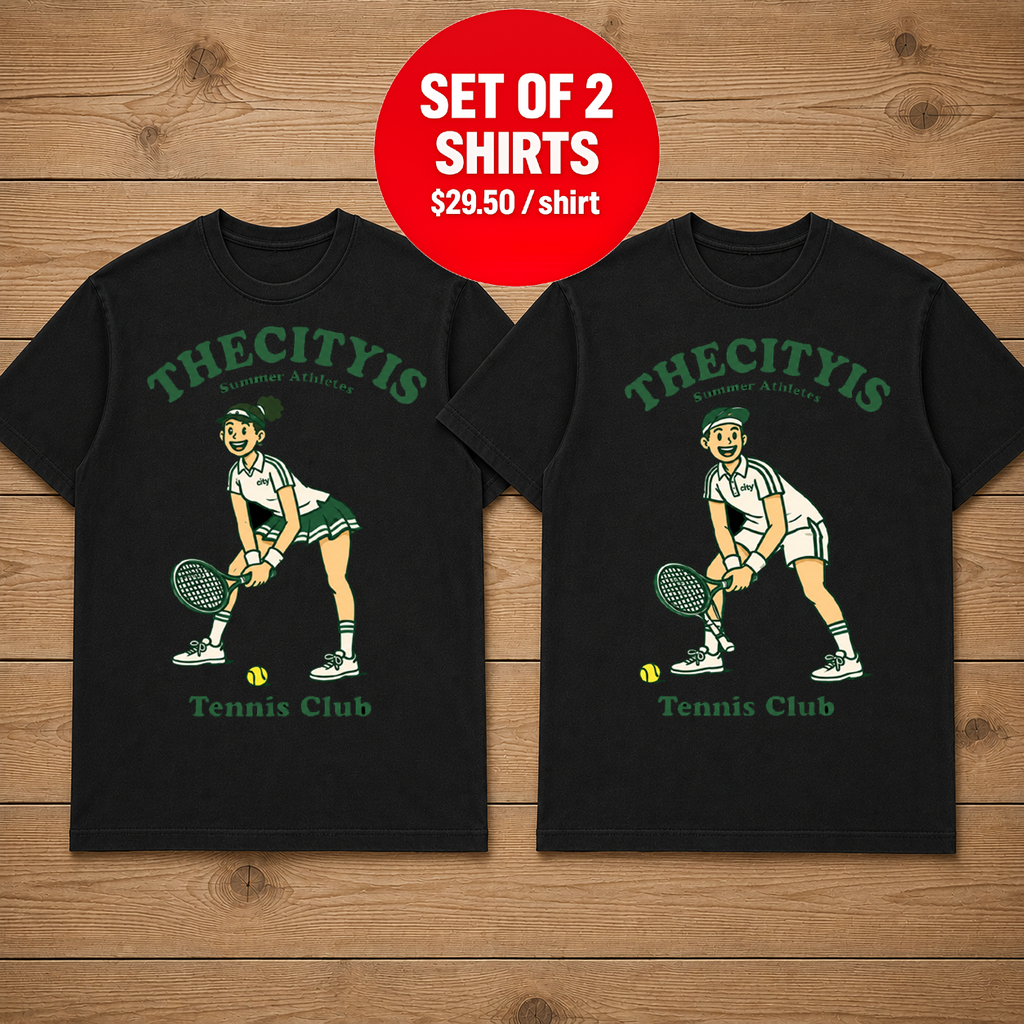 The Cityis Tennis Club Couple T-shirts