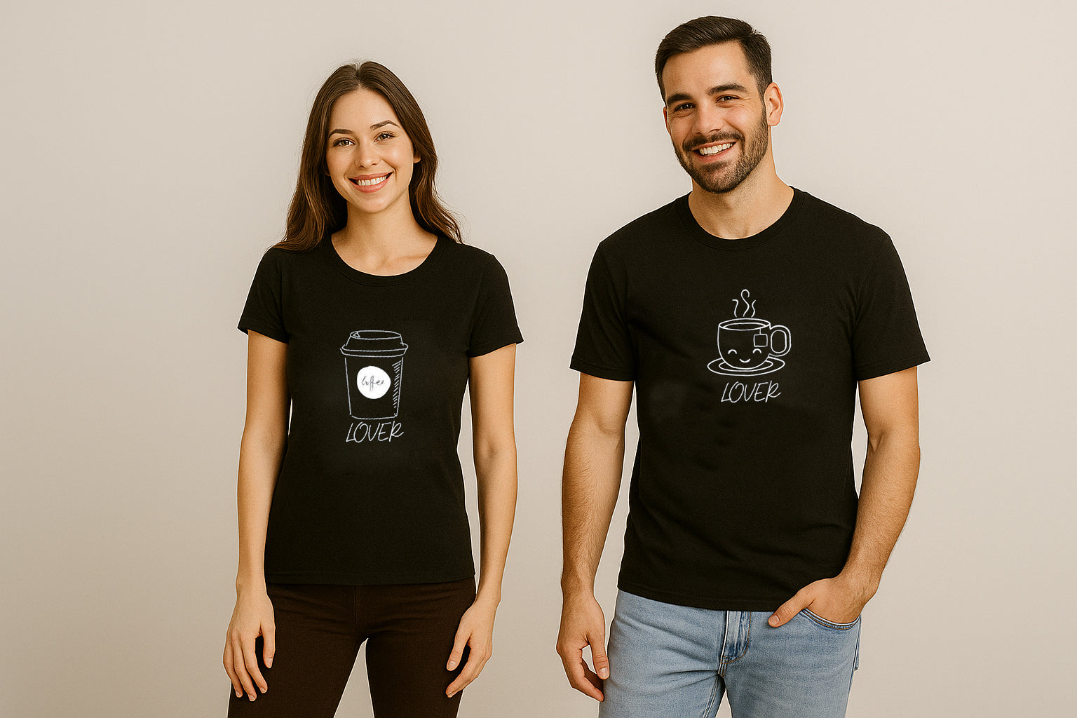 Tea Lover And Coffee Lover Couple T-Shirt