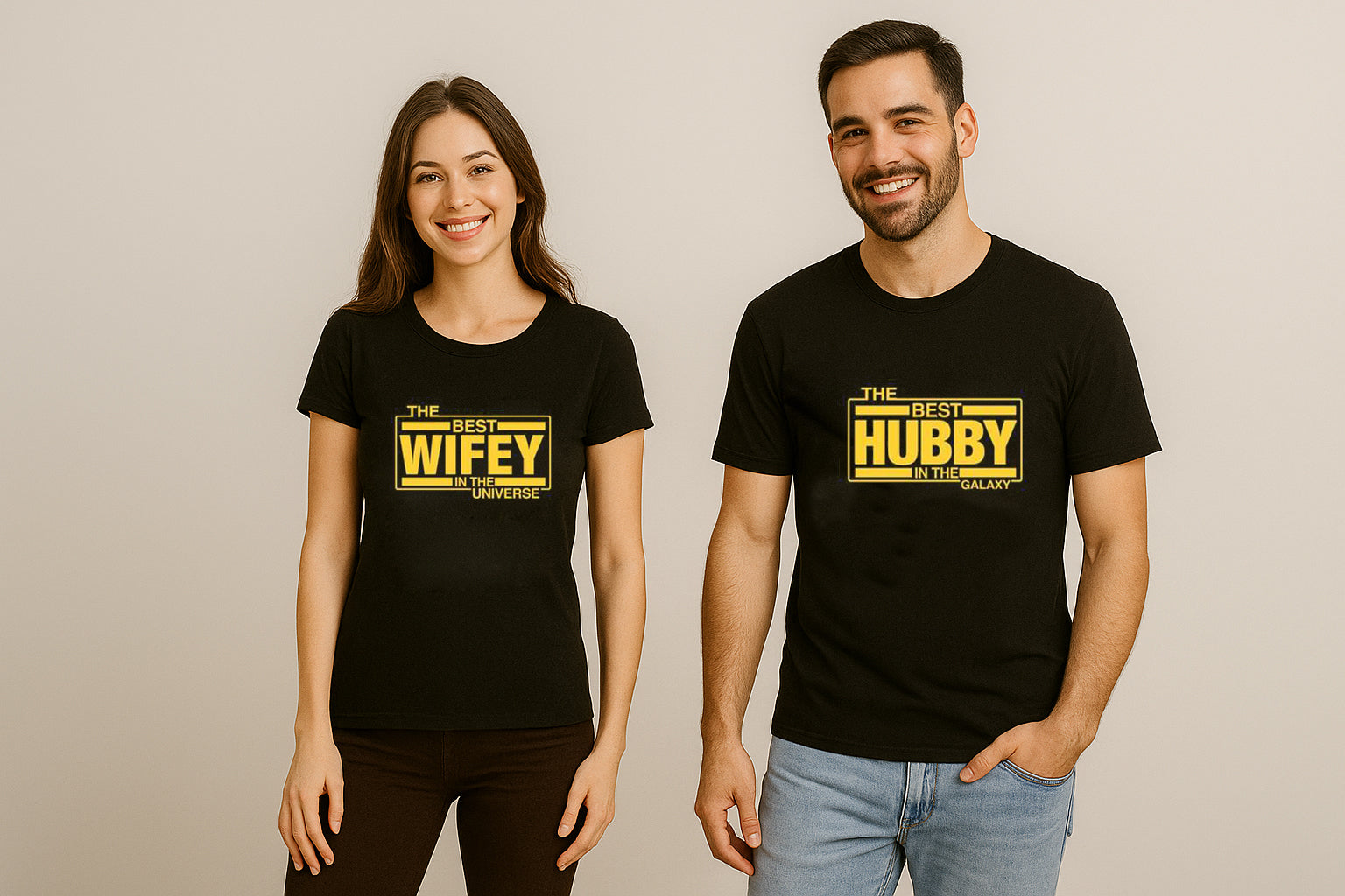 The Best Hubby The Best Wifey Couple T-Shirt
