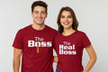 The Boss The Real Boss Couple T-Shirt