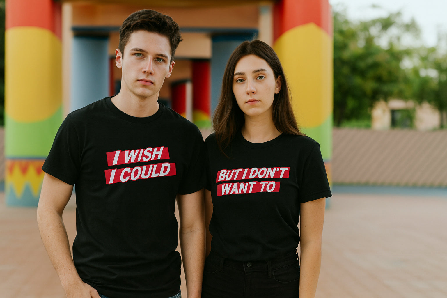 The Lazy I Wish I Could Couple T-Shirt