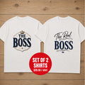 The Boss The Real Boss Matching Couple T-shirt