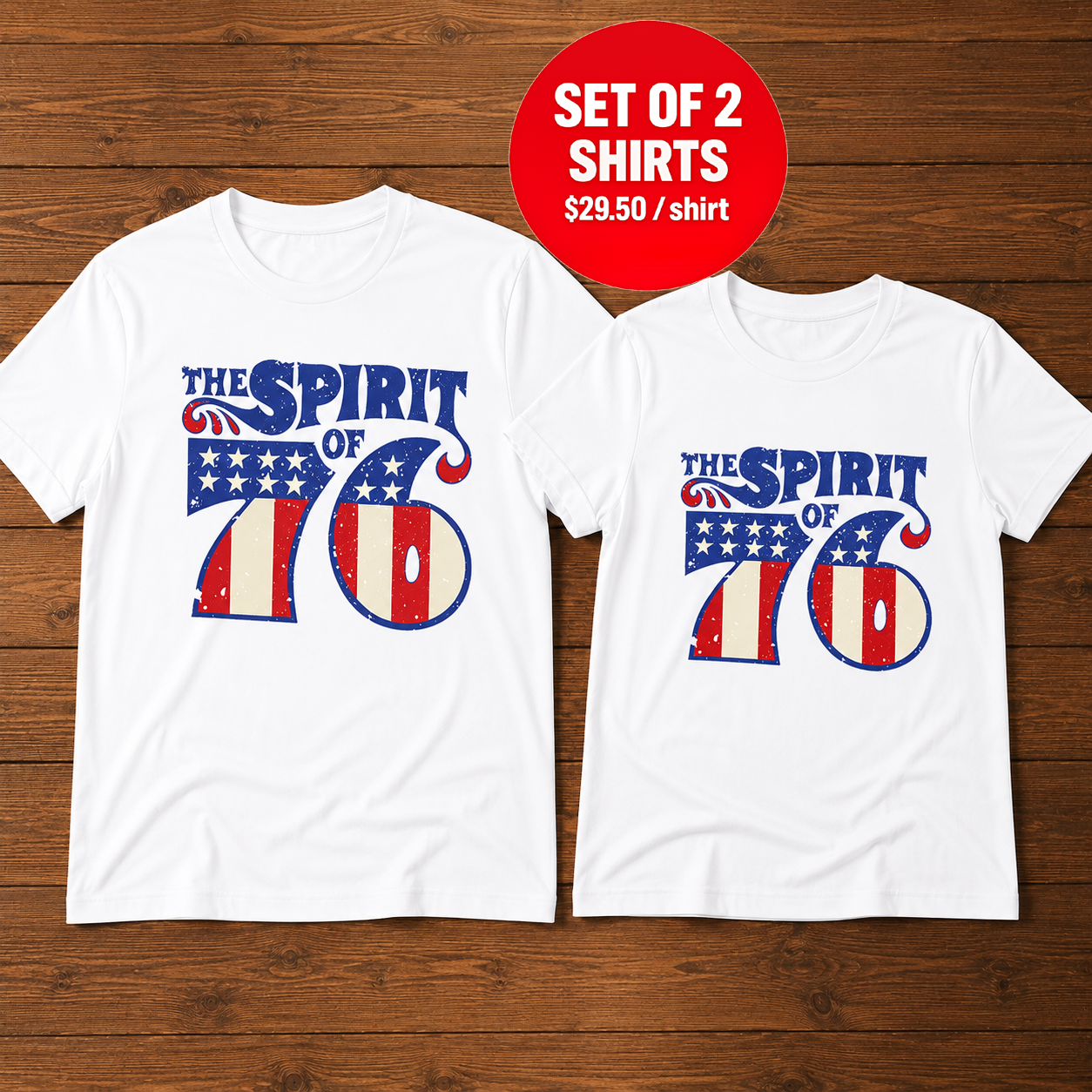 The Spirit Of 76 4th of July T-Shirt