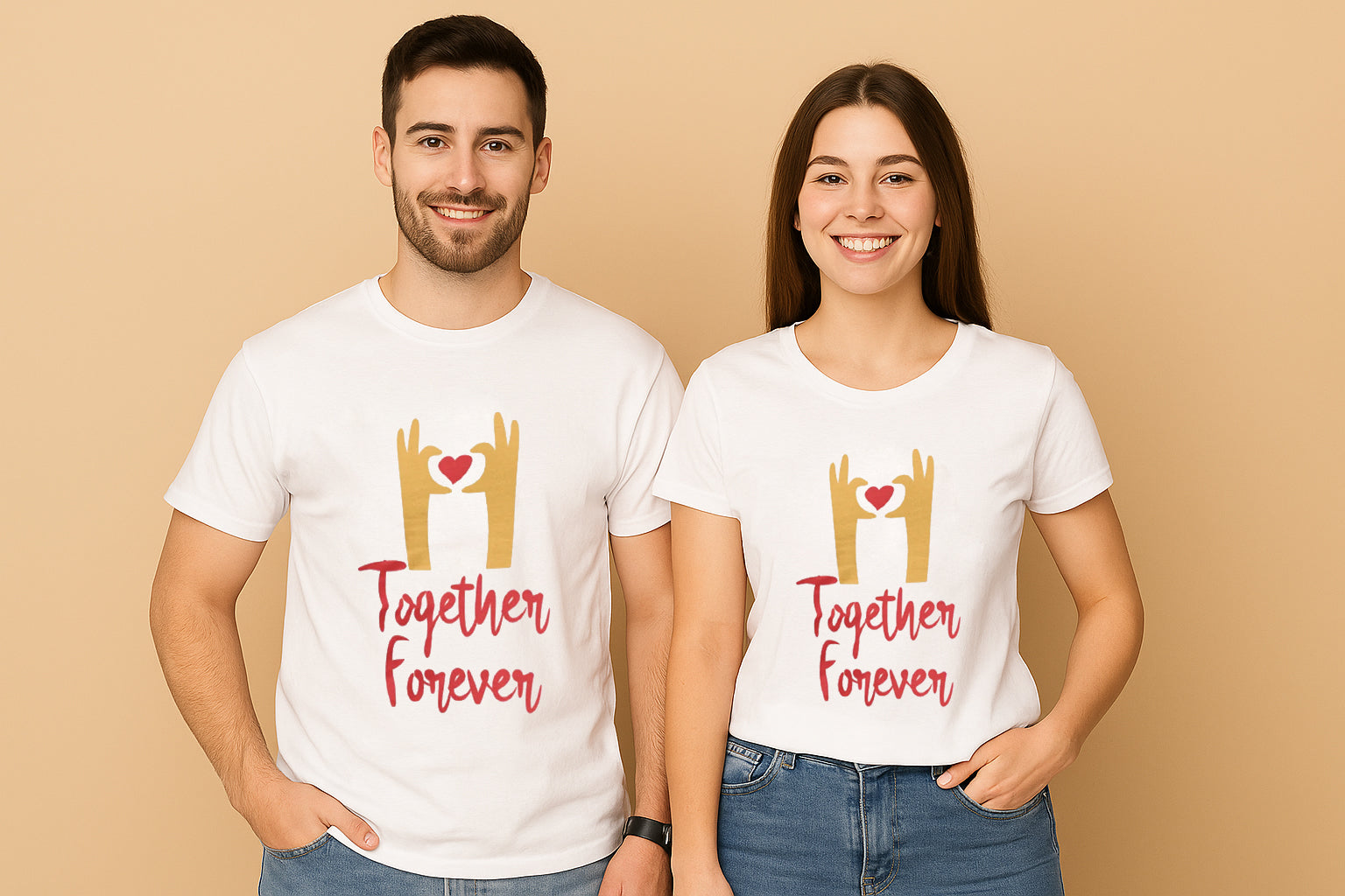 Together Forever Matching Couple T Shirt