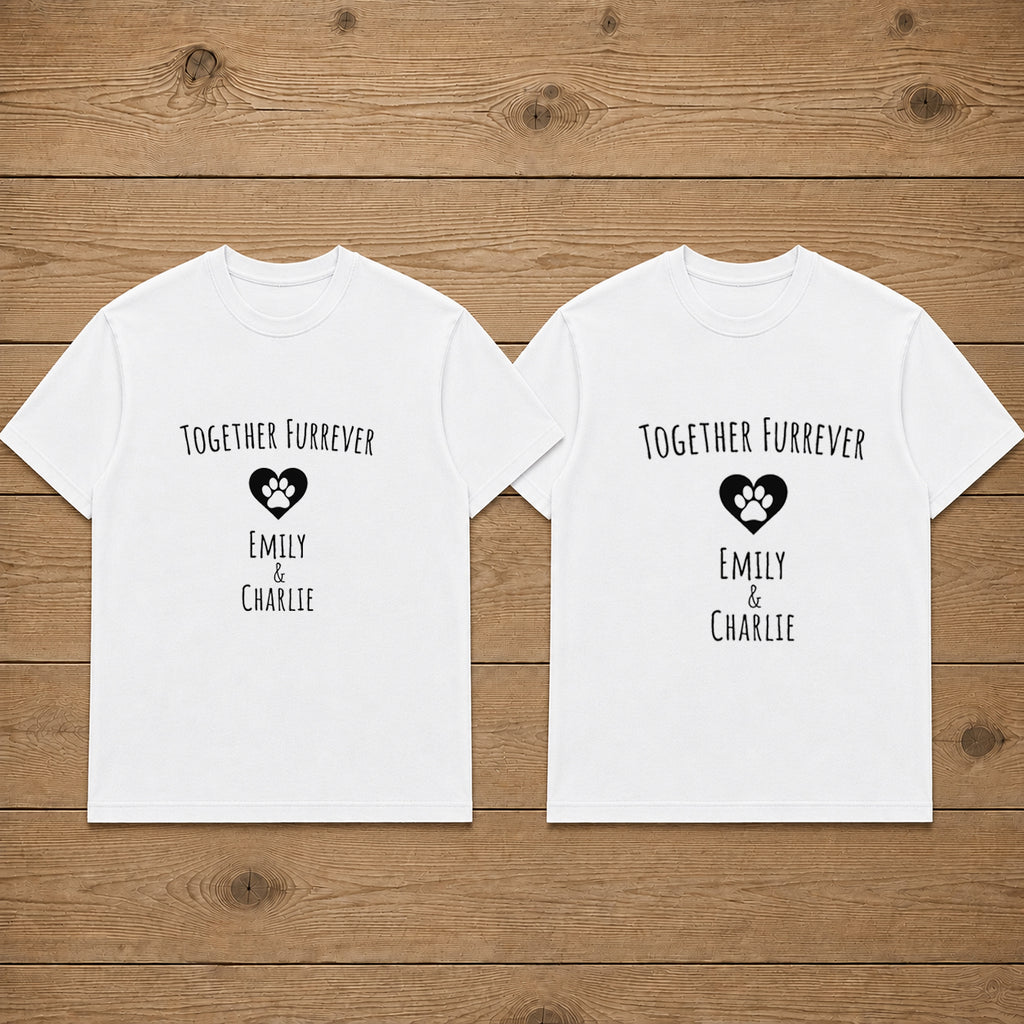 Together Forever Puppy Couple T Shirt