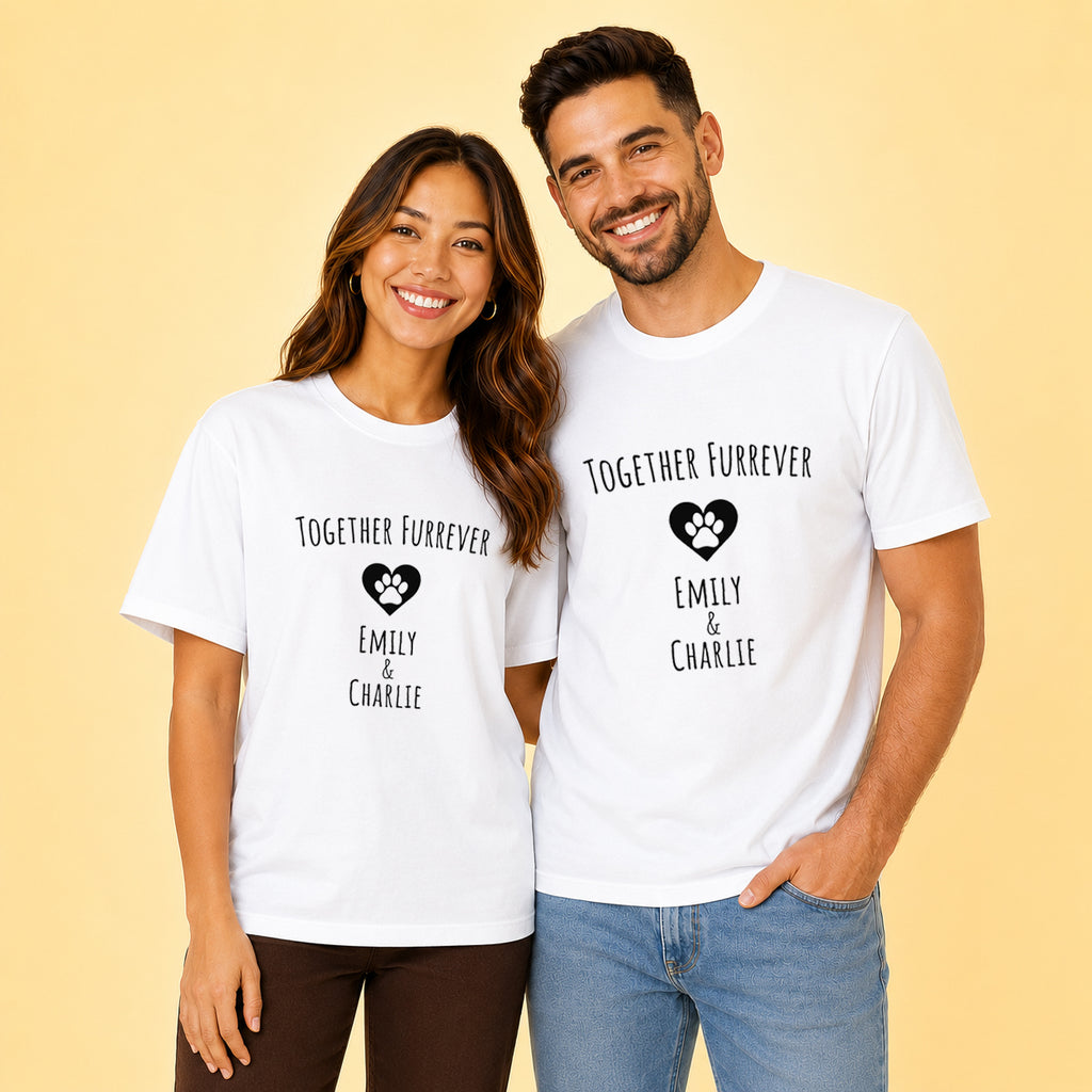 Together Forever Puppy Couple T Shirt