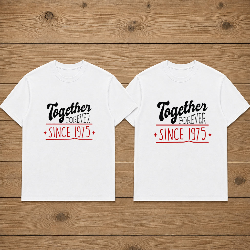 Together Forever Since 1975 Couple T Shirt
