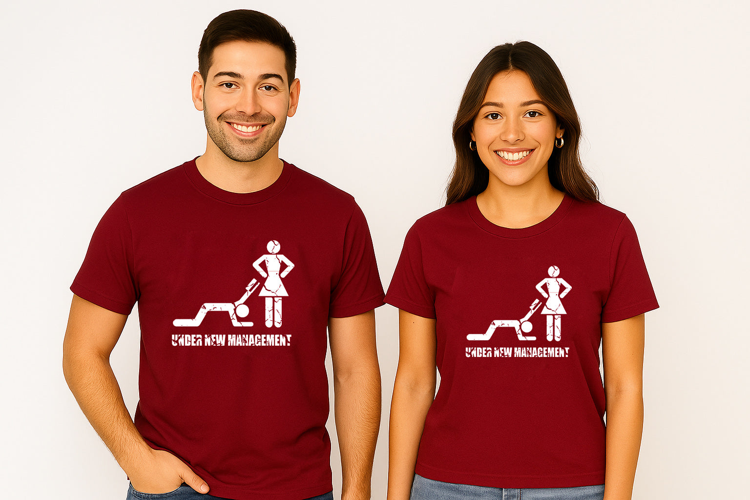 Under New Management Couple T-Shirt