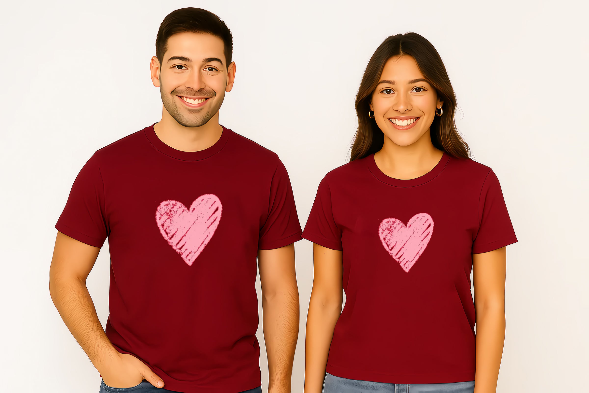 Valentine Heart Couple T-Shirt