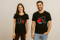 Valentine Matching Puzzle Heart Couple T-shirt