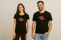 Valentine's Day Heart Red Couple T-Shirt
