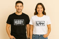Wifey And Hubby Matching Couple T Shirt