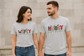 Wifey Hubby Christmas Couple T Shirt