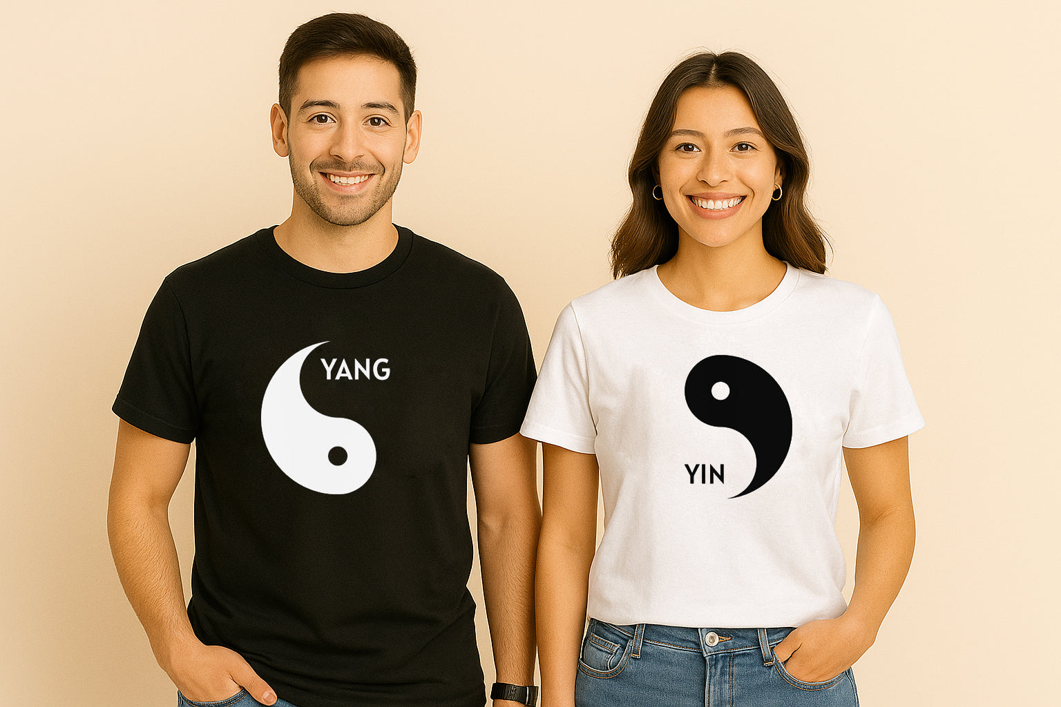 Yin And Yang Couple T Shirt
