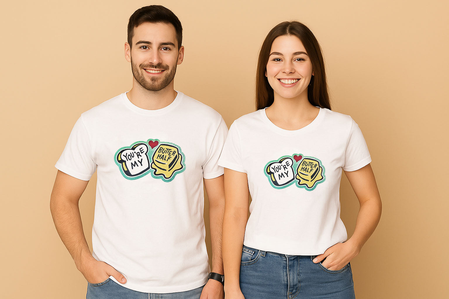 You're My Butter Half Couple T-Shirt