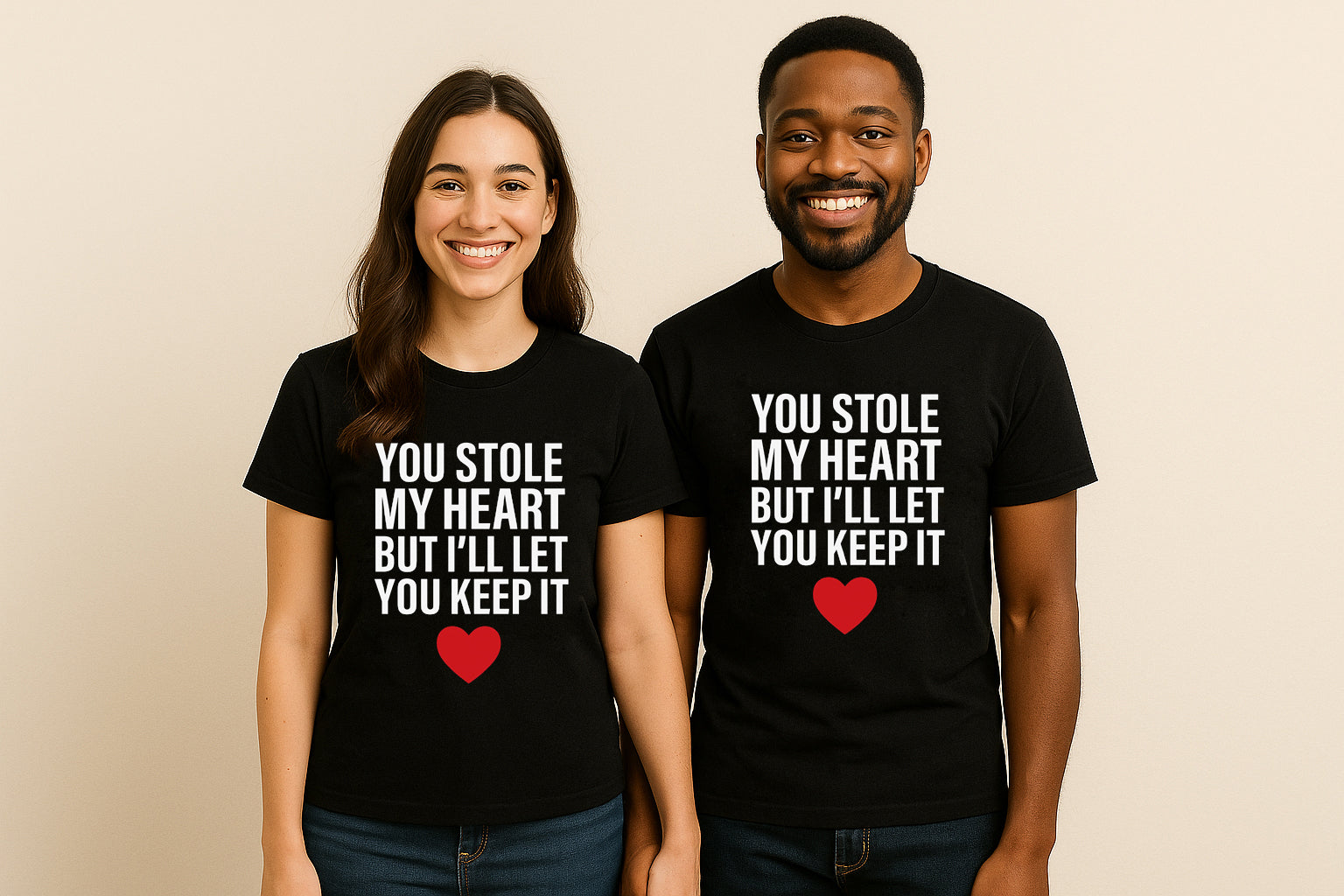 You stole my heart but i'll let you keep it matching couple t-shirt