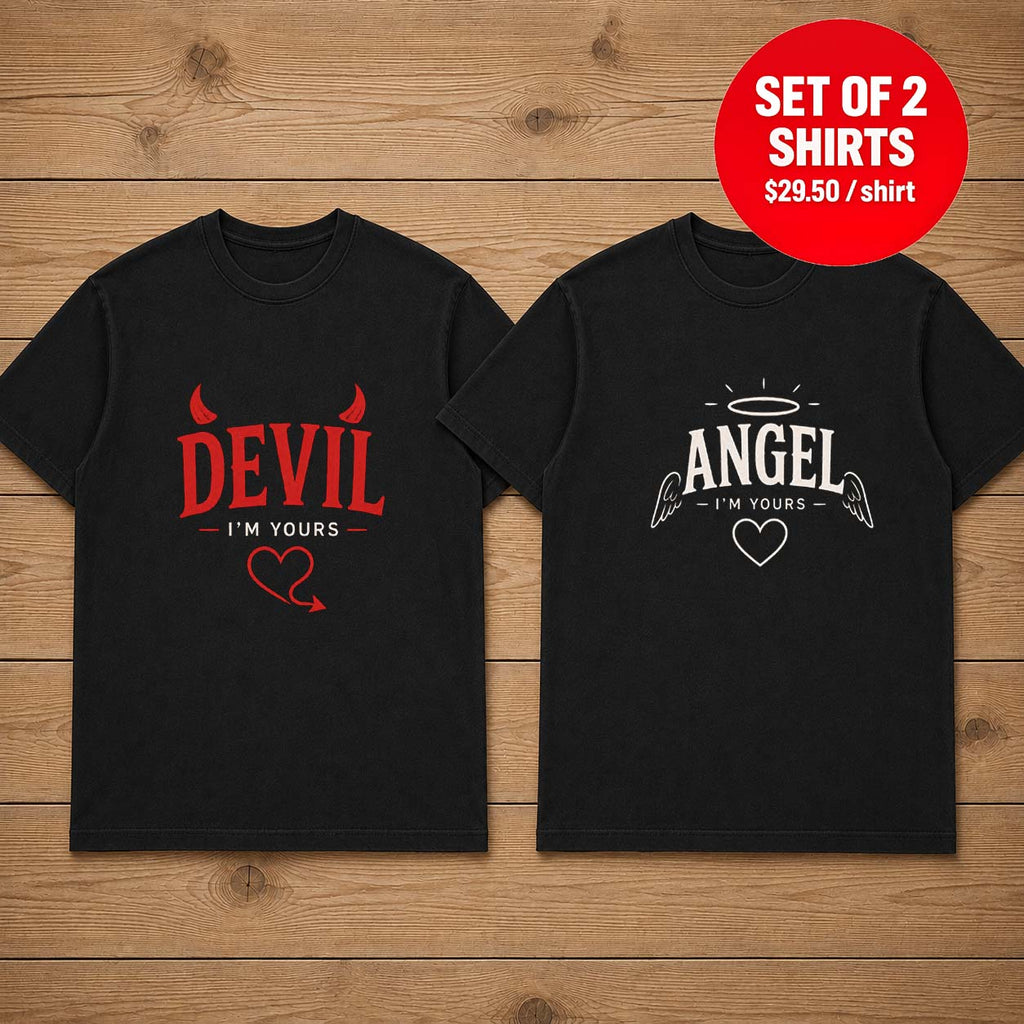 i'm Yours Devil I'm Yours Angel Couple Matching T-Shirt