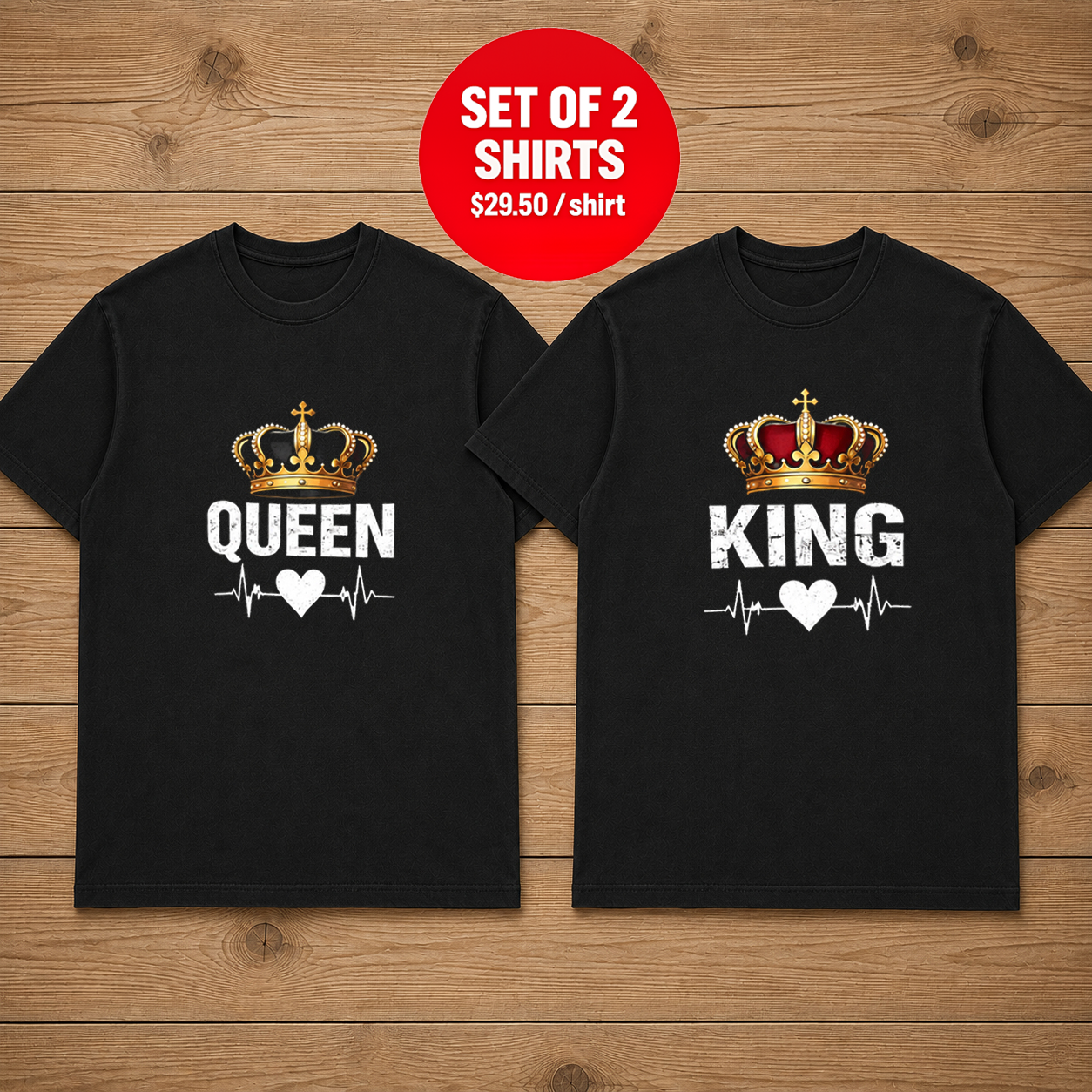 king queen potrait T-Shirt