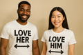Love him love her couple t-shirt