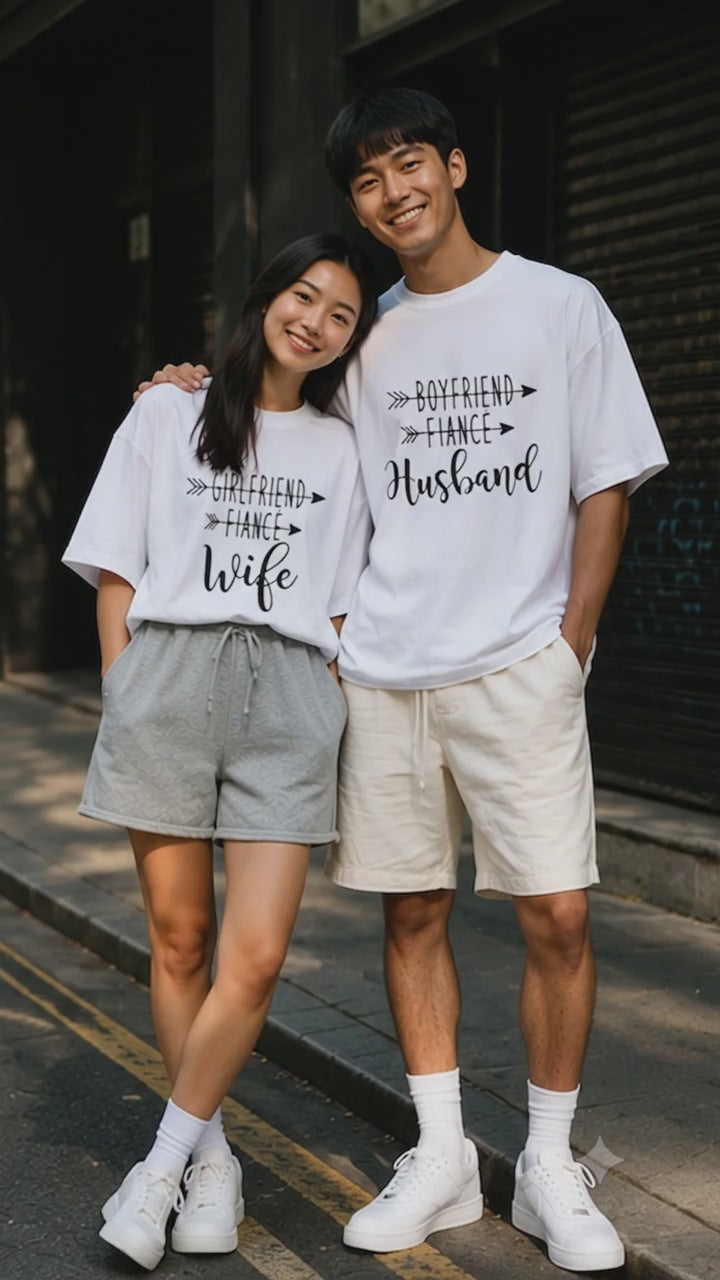 Boyfriend Girlfriend Fiance Couple T Shirt