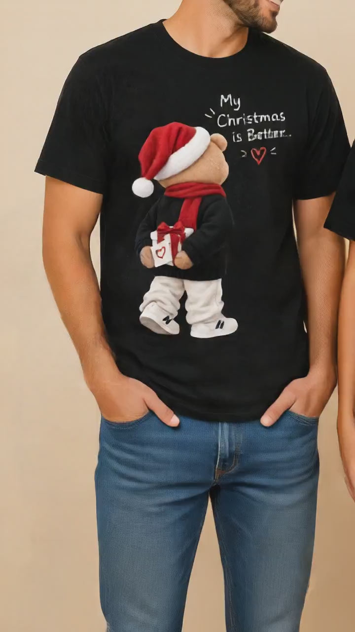 Christmas Bear Couple Tshirt
