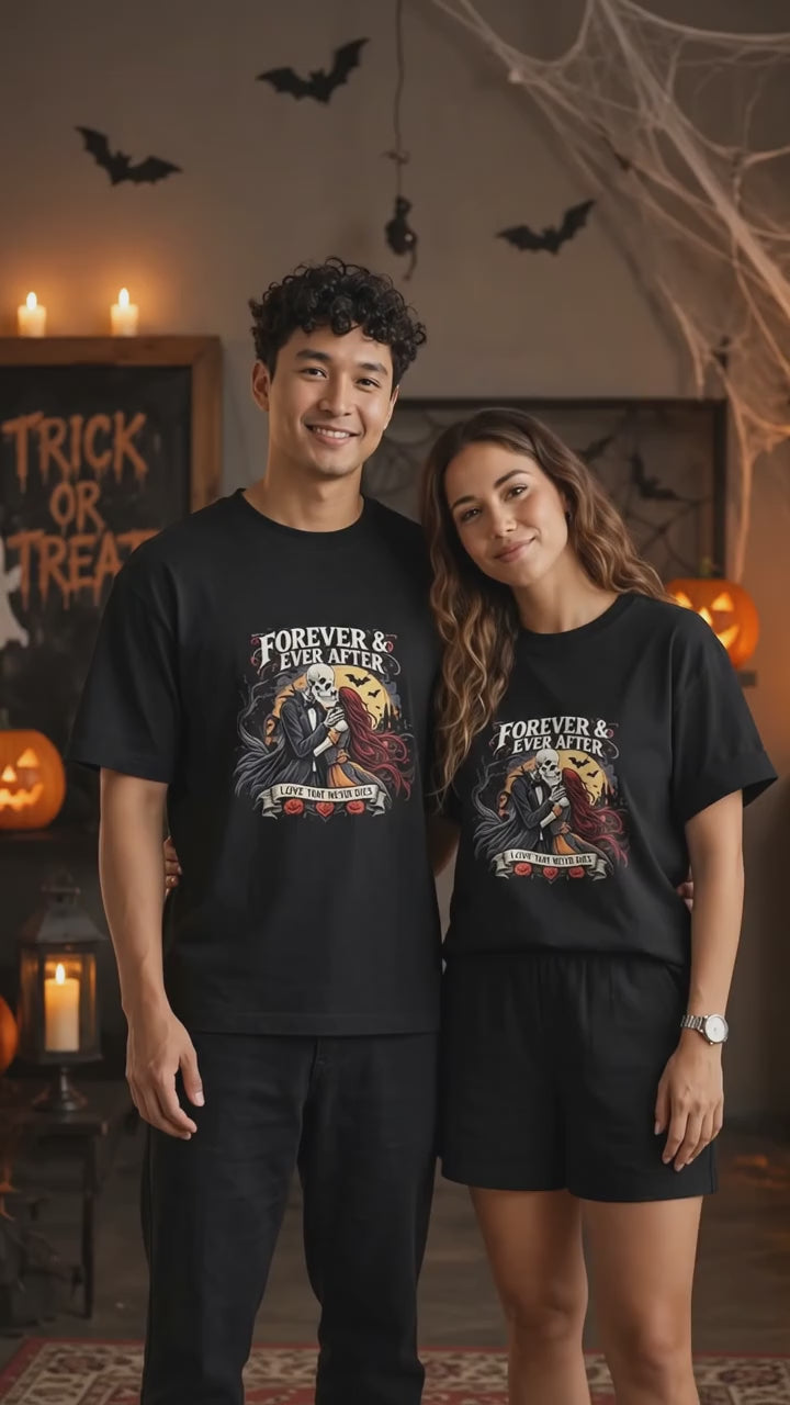 Forever & Ever After A Love That Never Dies Couple T-Shirt
