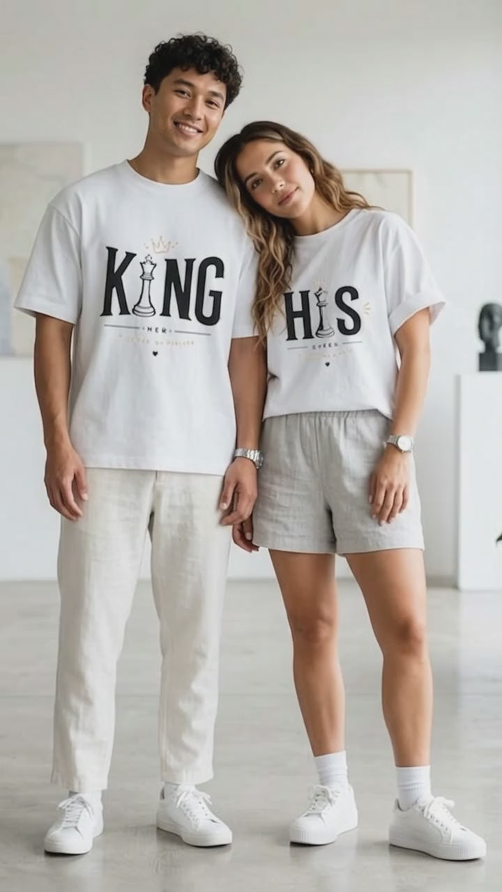 King Her My Queen My Forever His Queen My King My Always Couple T-Shirts