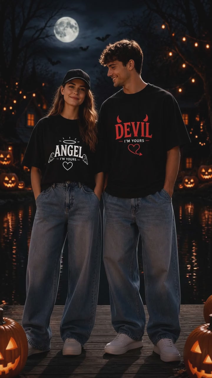 i'm Yours Devil I'm Yours Angel Couple Matching T-Shirt