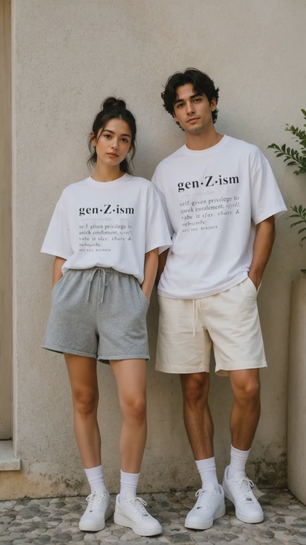 Gen Z Ism Discriptions Couple T Shirt