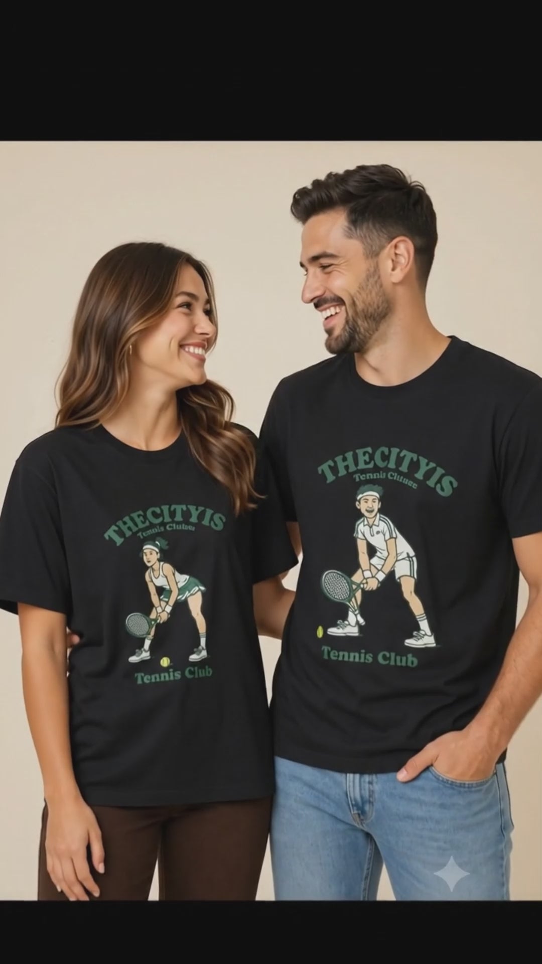 The Cityis Tennis Club Couple T-shirts