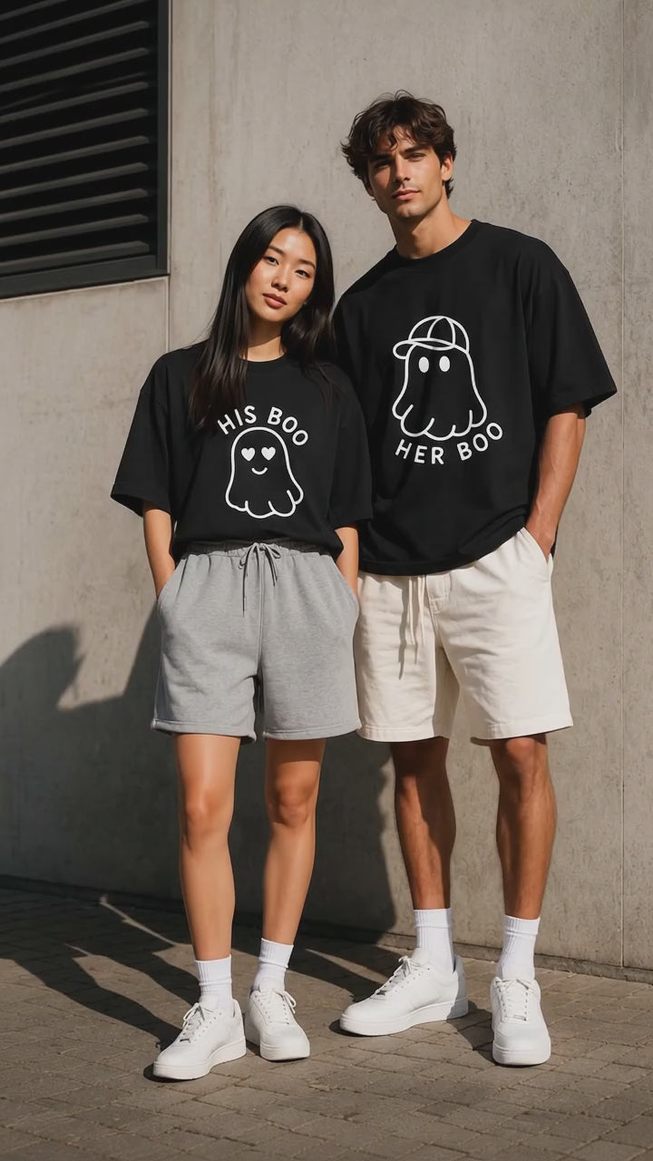 His Boo Her Boo Couple Matching T-Shirt