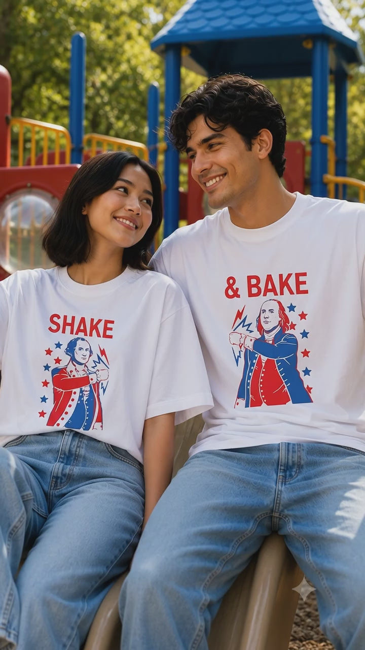 Shake And Bake Couple 4th Of July T-Shirt