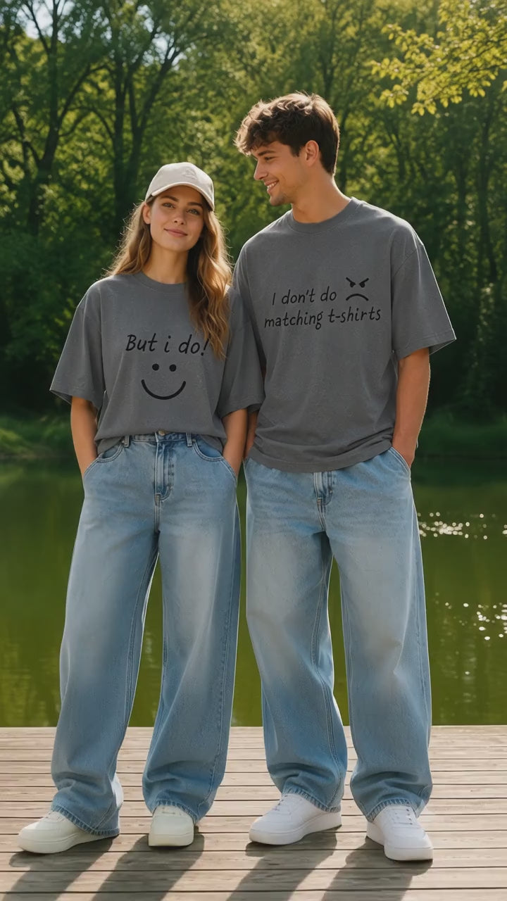 I Don't Do Matching T Shirt But I Do Grey Couple T Shirt
