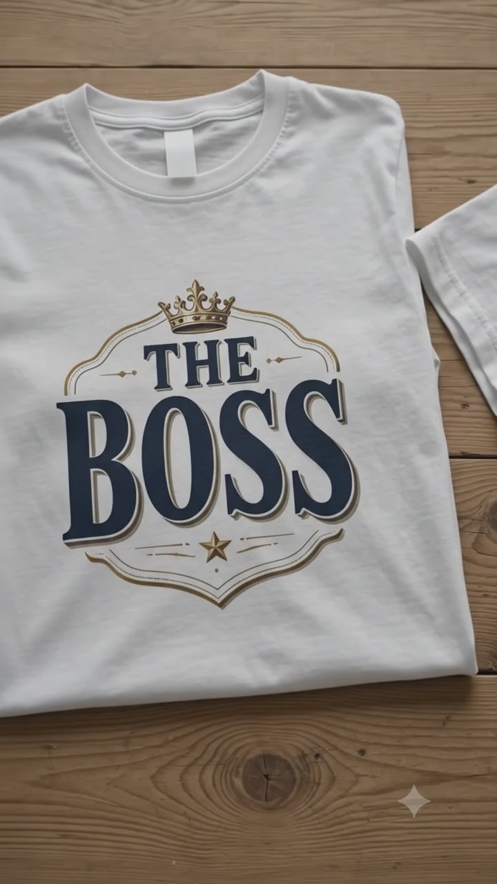 The Boss The Real Boss Matching Couple T-shirt