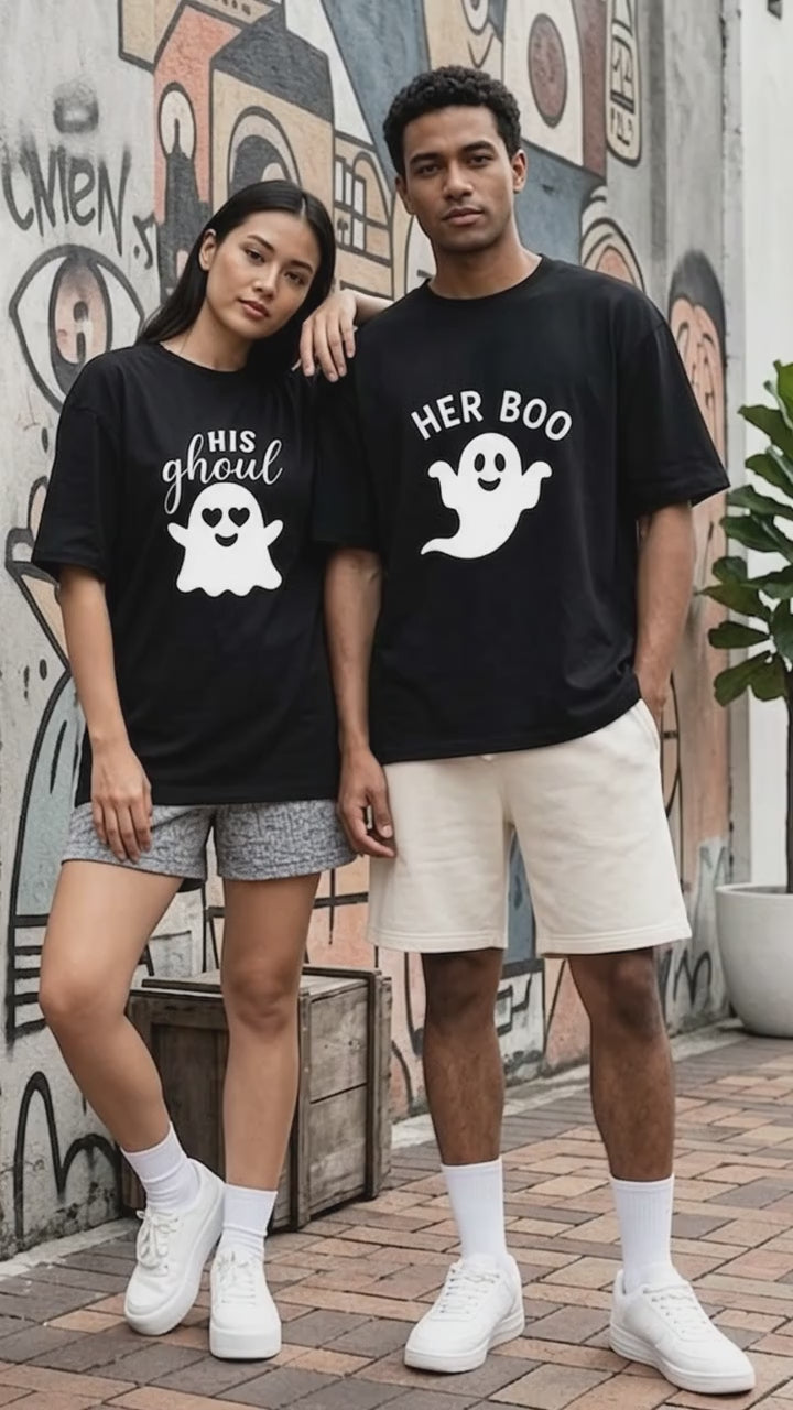 His Ghoul Her Boo Couple Matching T-Shirt